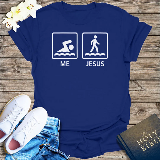 Me vs Jesus T-Shirt - Navy