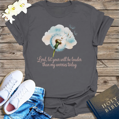 Louder Than My Worries T-Shirt - Charcoal