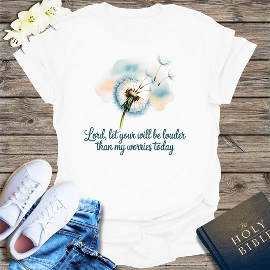 Louder Than My Worries T-Shirt - White