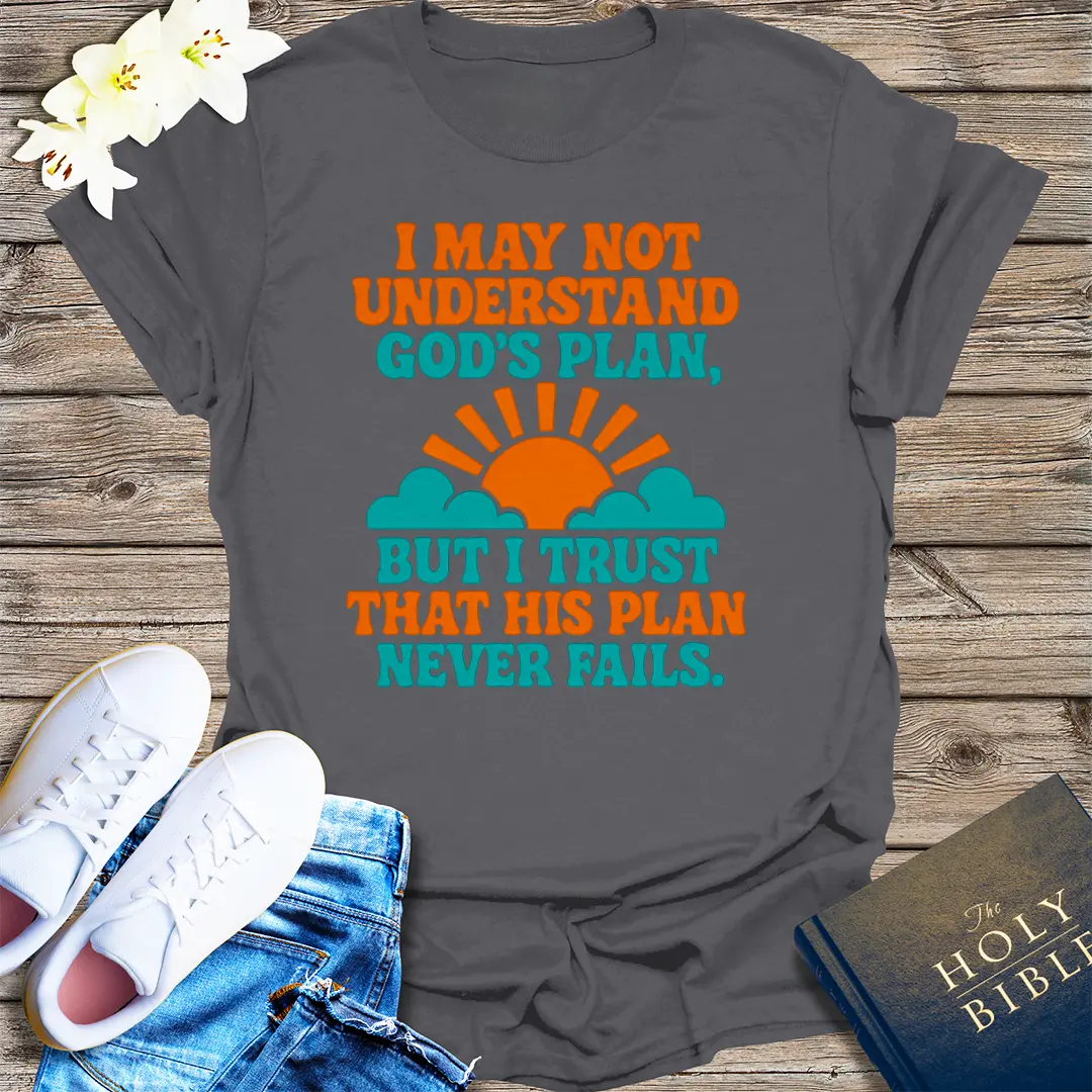 God's Perfect Plan T-Shirt - Charcoal