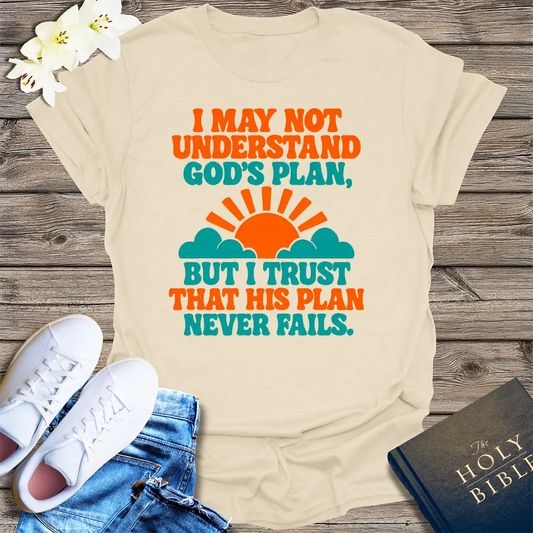 God's Perfect Plan T-Shirt - Natural