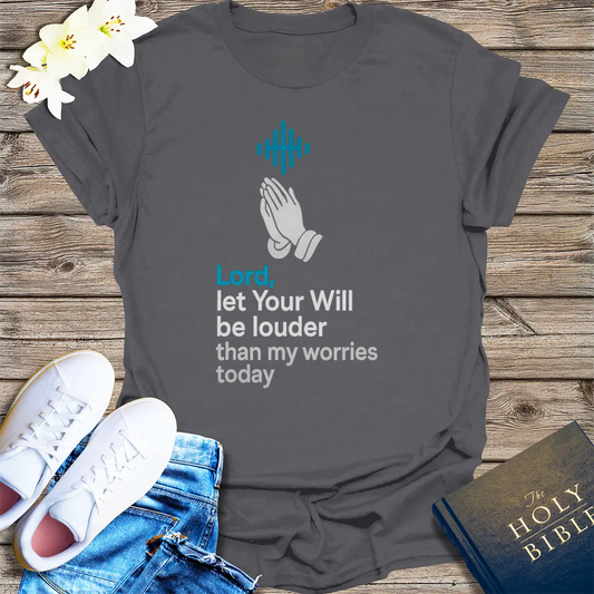 Louder Than Worries T-Shirt - Charcoal