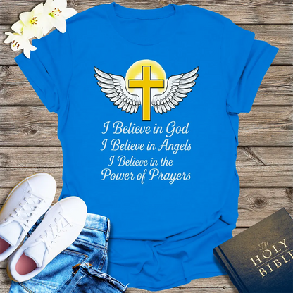 Faith and Angels T-Shirt - Royal