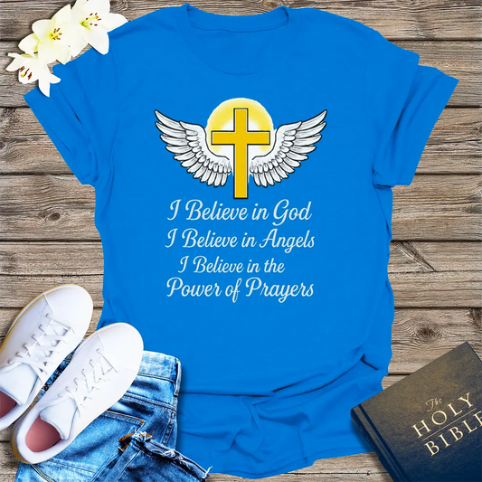 Faith and Angels T-Shirt - Royal