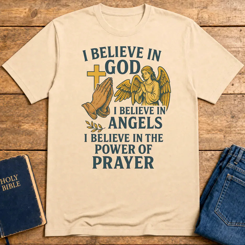 Faith in Prayer T-Shirt - Natural