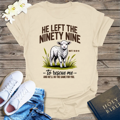 He Left the Ninety-Nine T-Shirt - Natural