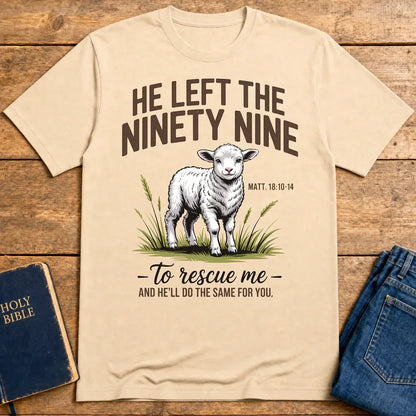 He Left the Ninety-Nine T-Shirt - Natural