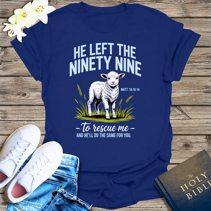 He Left the Ninety-Nine T-Shirt - Navy