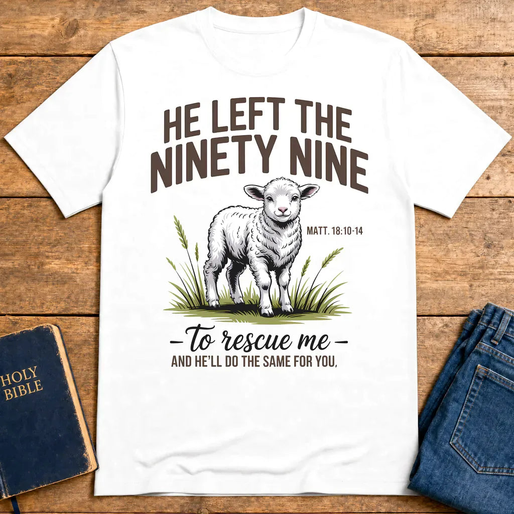 He Left the Ninety-Nine T-Shirt - White