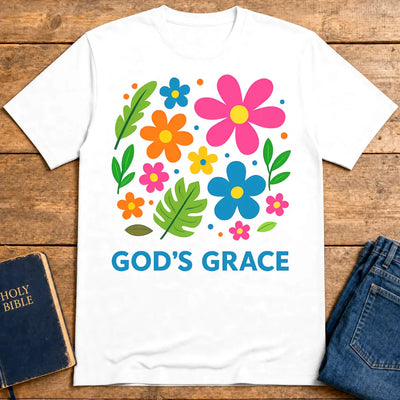 God's Grace Bloom T-Shirt - White