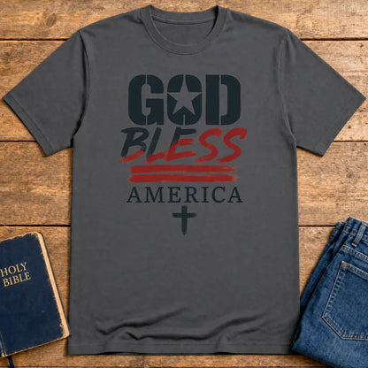 God Bless America T-Shirt - Charcoal