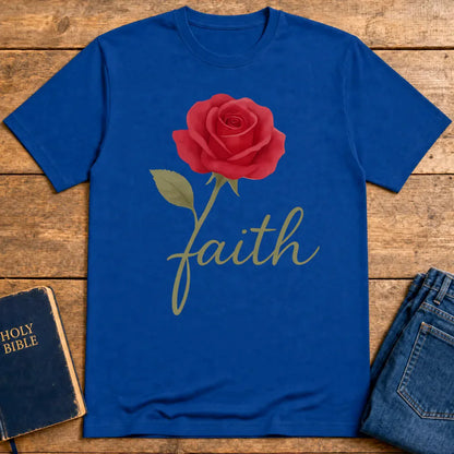 Rose of Faith T-Shirt - Royal
