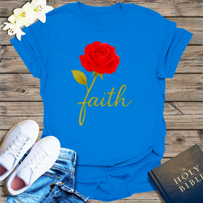 Rose of Faith T-Shirt - Royal