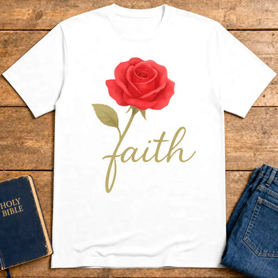 Rose of Faith T-Shirt - White