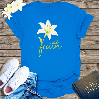 Floral Faith Bloom T-Shirt - Royal