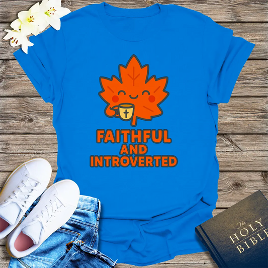 Faithful and Introverted T-Shirt - Royal