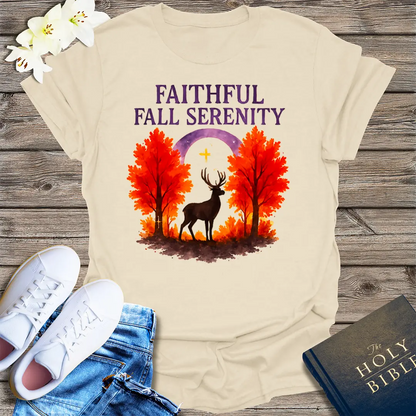 Faithful Fall Serenity T-Shirt - Natural