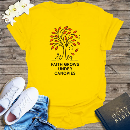 Faith Under Canopies T-Shirt - Daisy