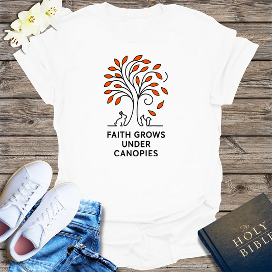 Faith Under Canopies T-Shirt - White