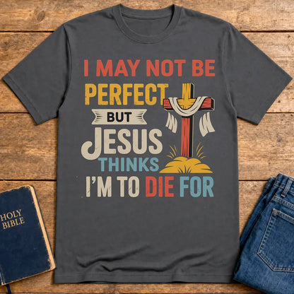 Jesus Thinks I'm Worth It T-Shirt - Charcoal