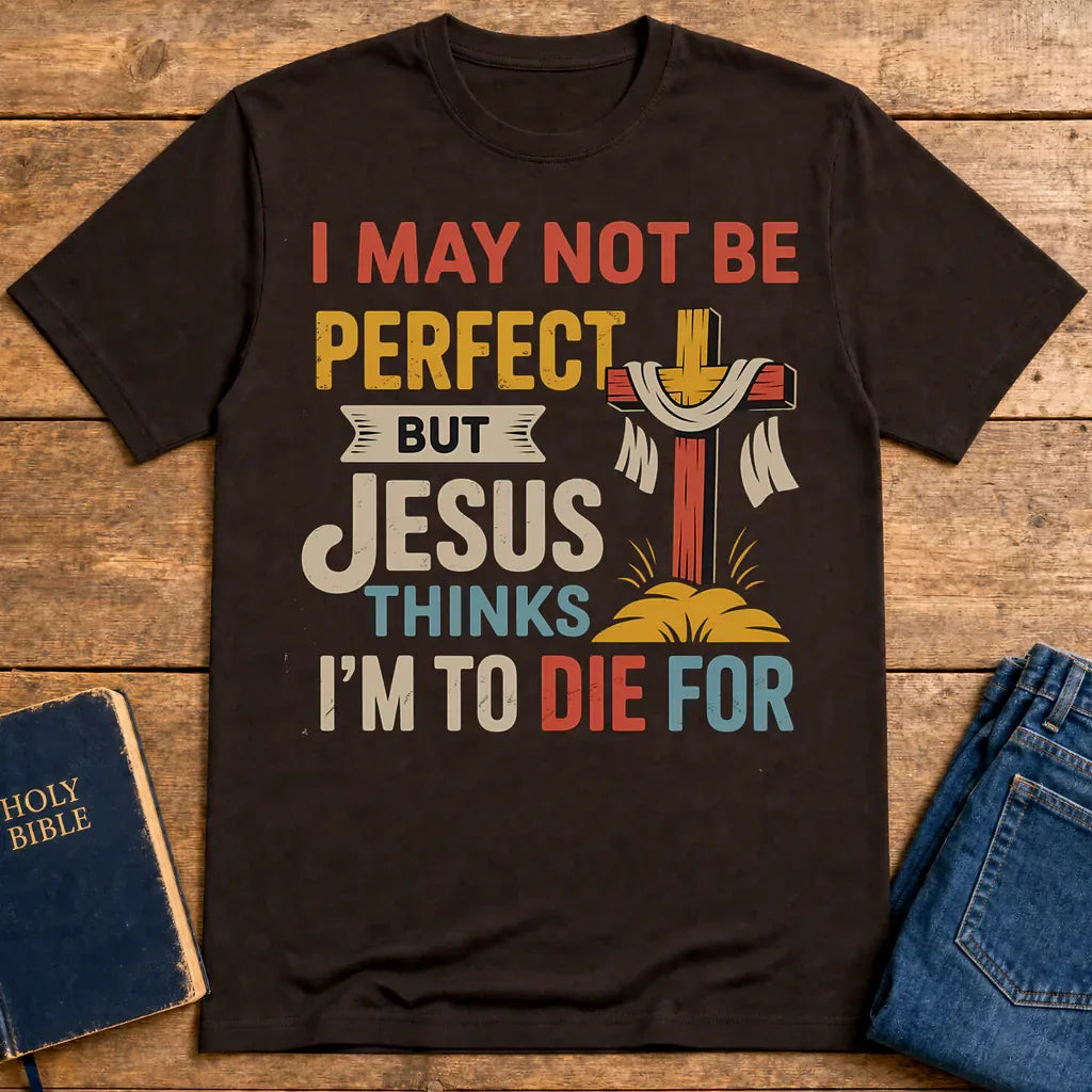 Jesus Thinks I'm Worth It T-Shirt - Dark Chocolate