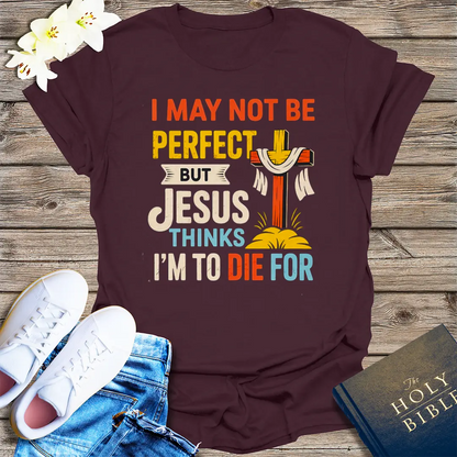 Jesus Thinks I'm Worth It T-Shirt - Dark Chocolate