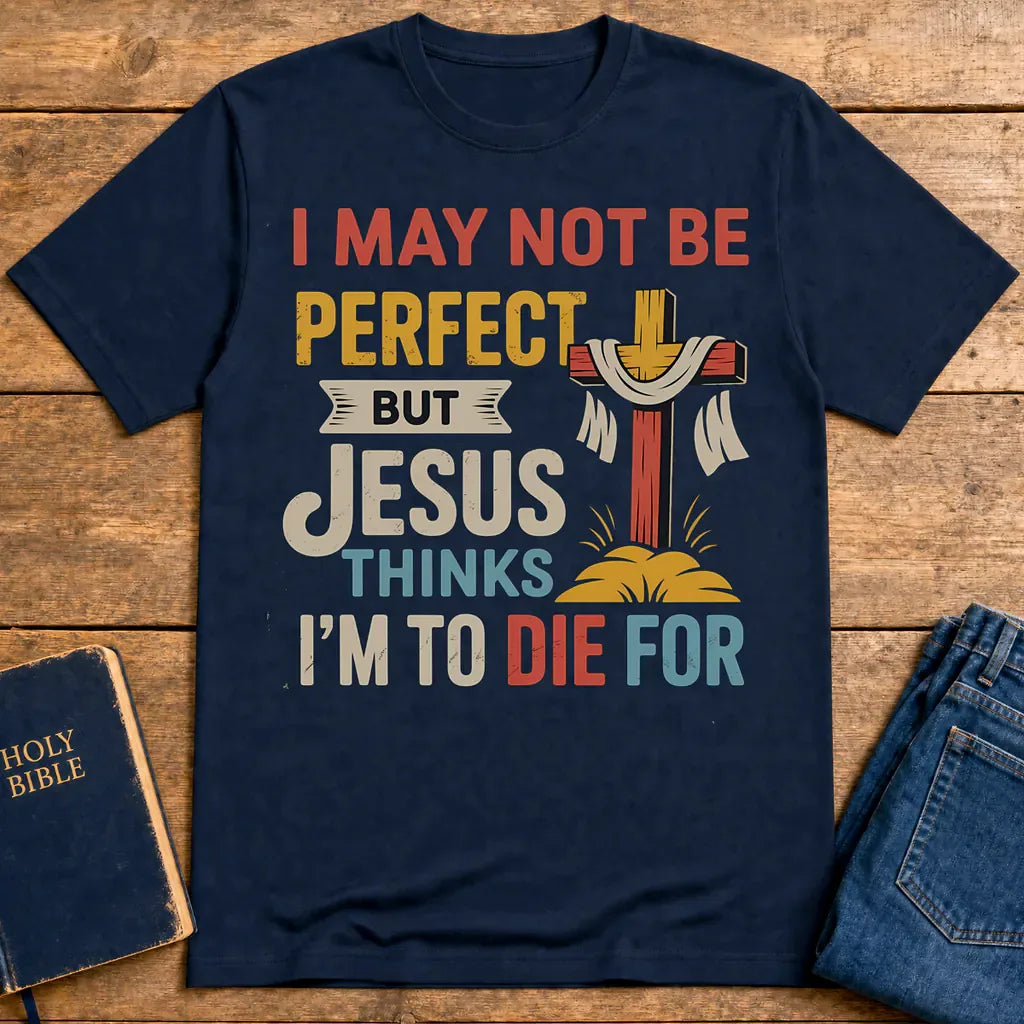 Jesus Thinks I'm Worth It T-Shirt - Navy
