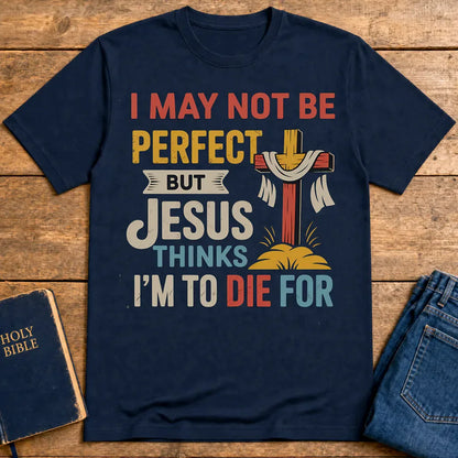 Jesus Thinks I'm Worth It T-Shirt - Navy