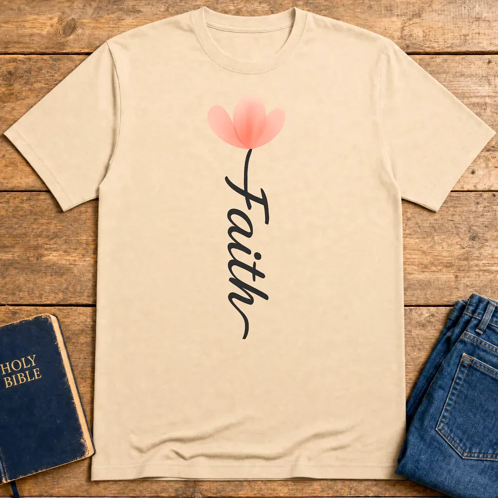 Faith Blossom T-Shirt - Natural