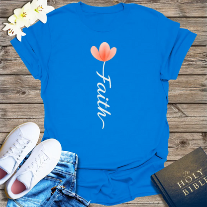 Faith Blossom T-Shirt - Royal
