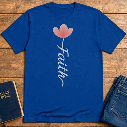 Faith Blossom T-Shirt - Royal