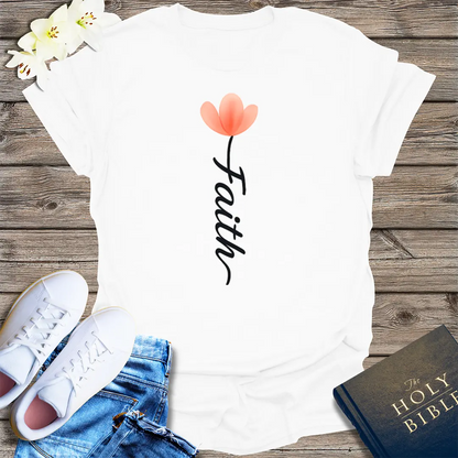 Faith Blossom T-Shirt - White