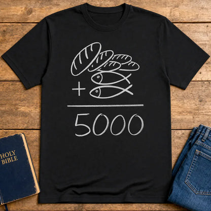 Loaves and Fishes Miracle T-Shirt - Black