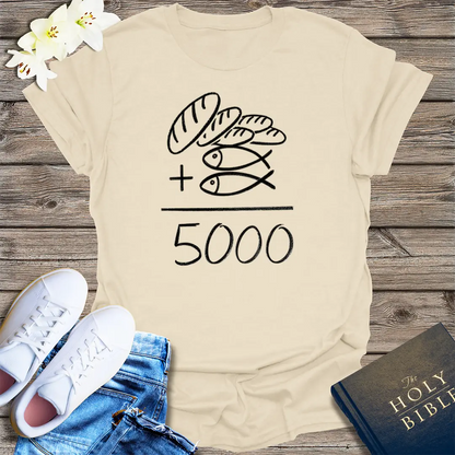 Loaves and Fishes Miracle T-Shirt - Natural