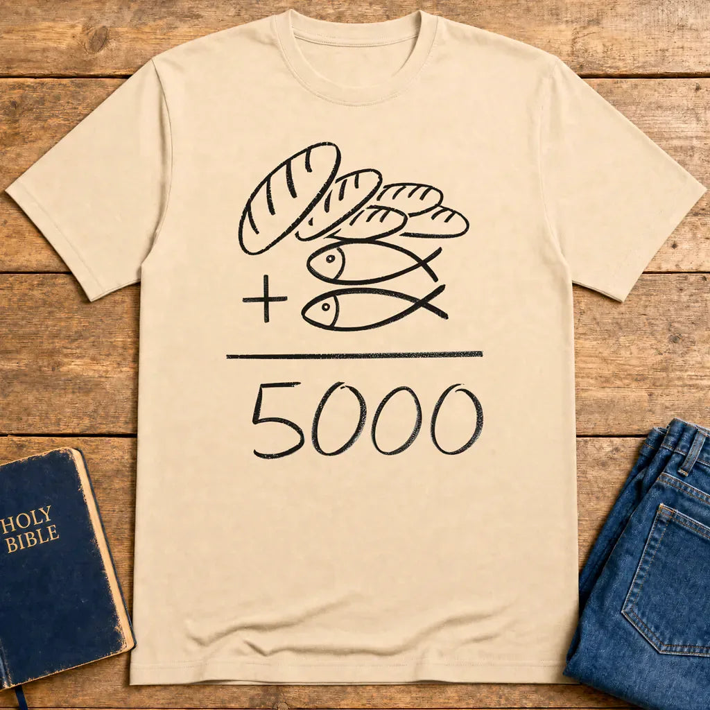 Loaves and Fishes Miracle T-Shirt - Natural