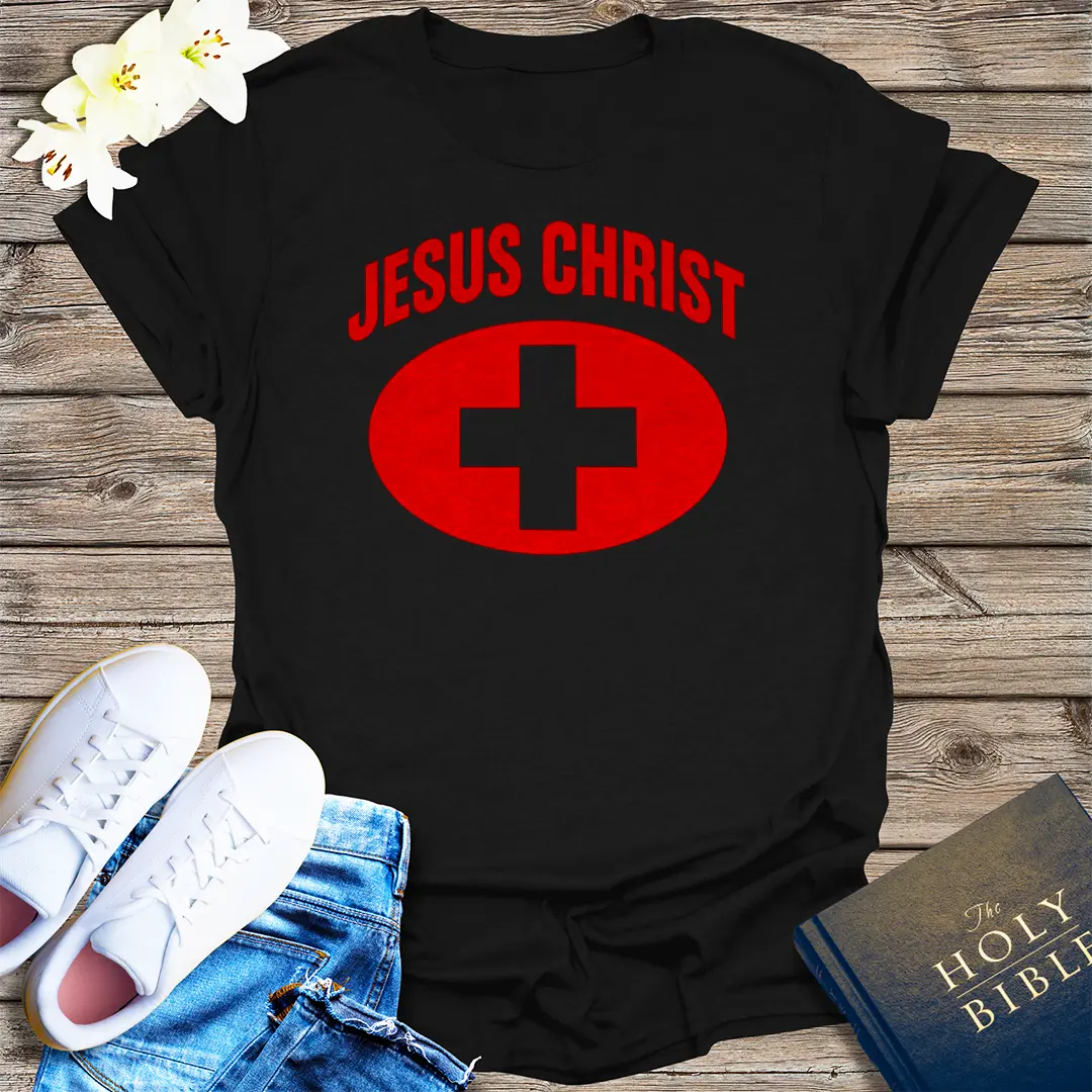 Jesus Christ Heals T-Shirt - Black