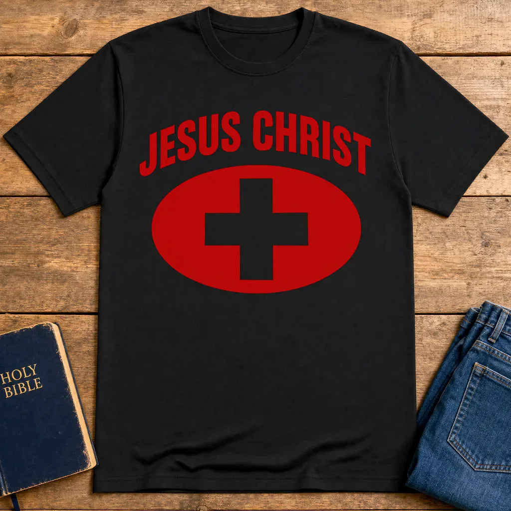 Jesus Christ Heals T-Shirt - Black