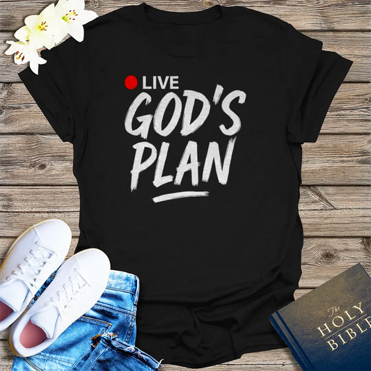 Live God's Plan T-Shirt - Black