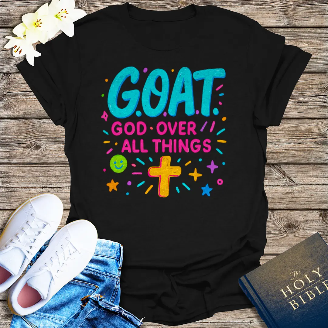 G.O.A.T. God Over All Things T-Shirt - Black