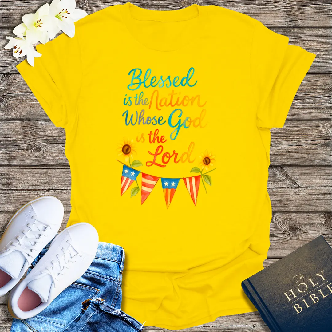 Blessed Nation T-Shirt - Daisy