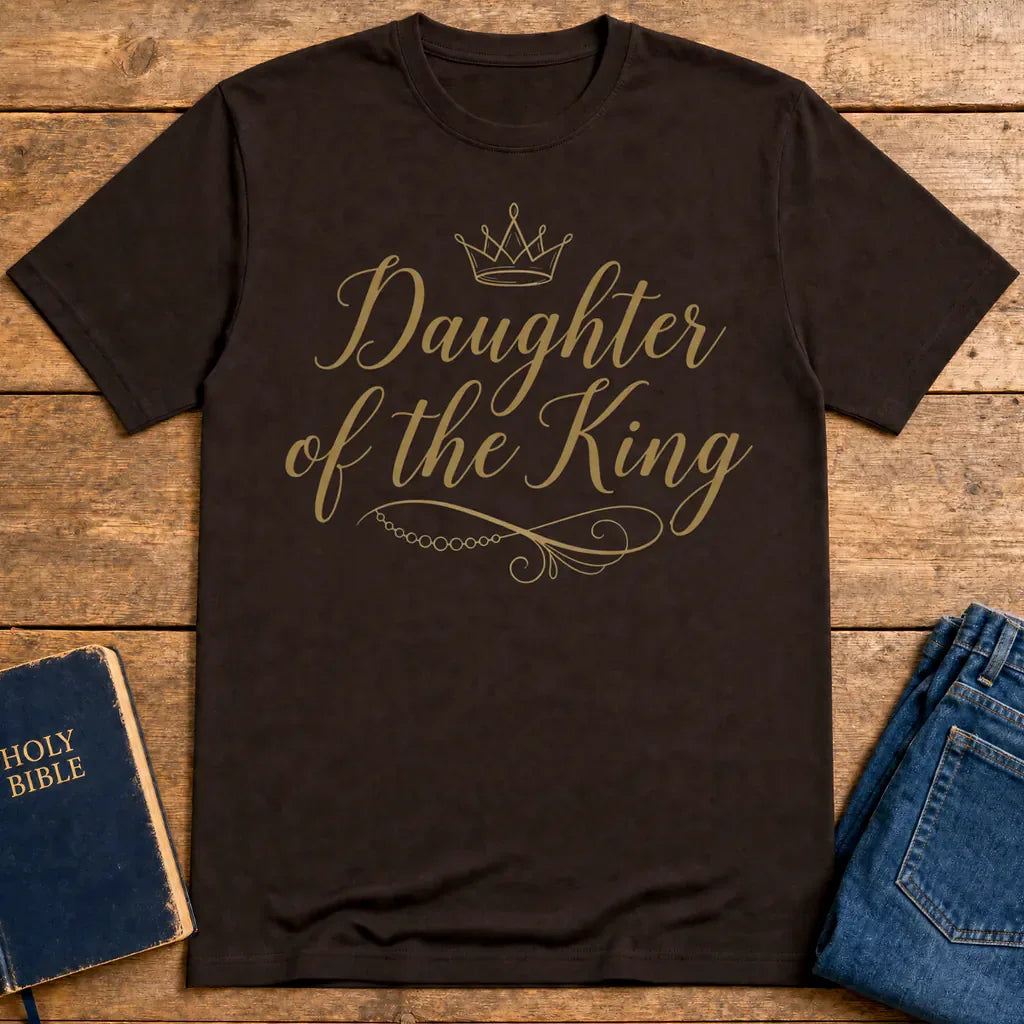 Daughter of the King T-Shirt - Dark Chocolate