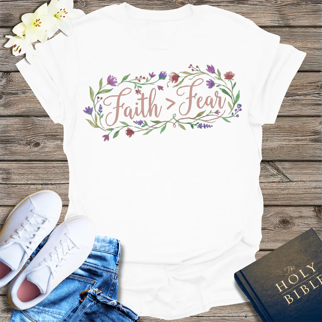 Faith Over Fear T-Shirt - White