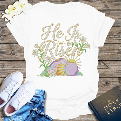 He Is Risen T-Shirt - White
