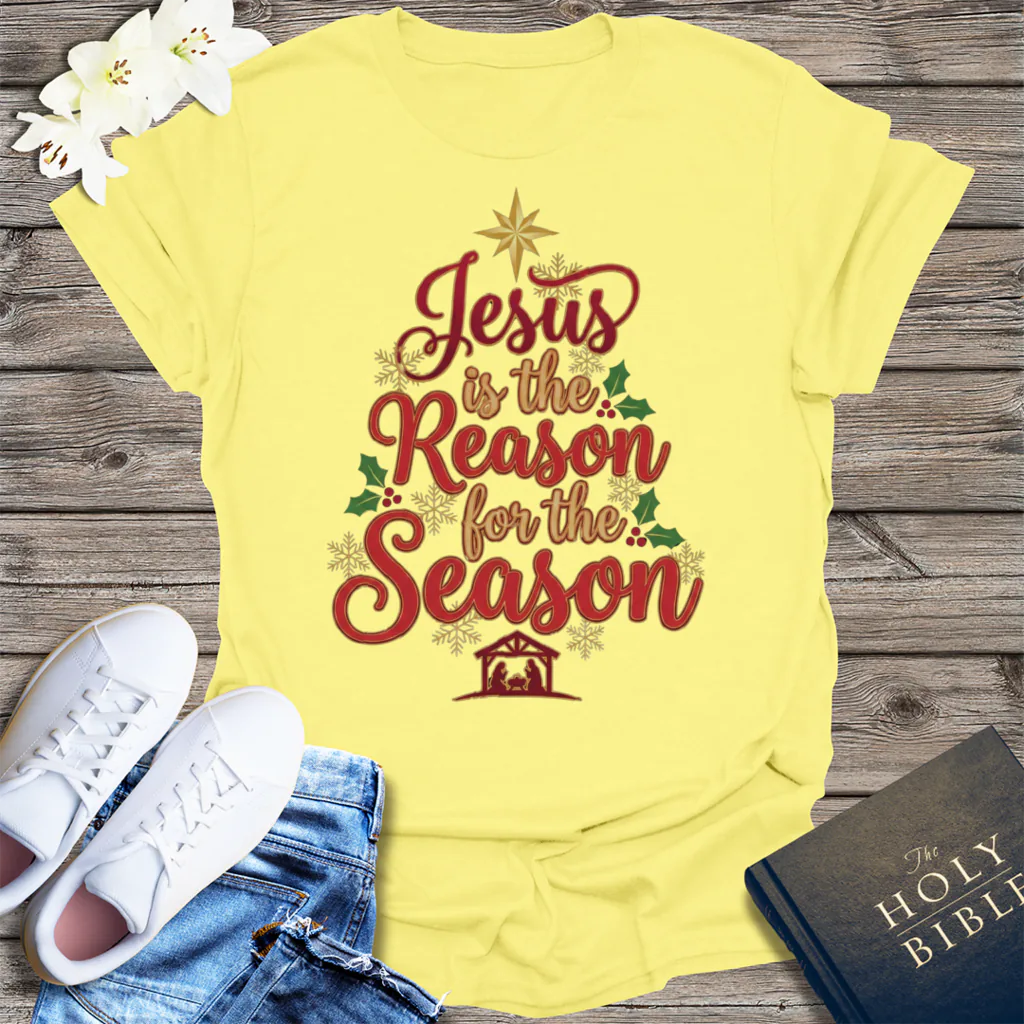 Jesus Is the Reason T-Shirt - Cornsilk