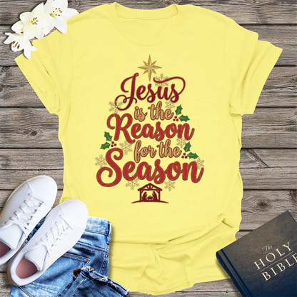 Jesus Is the Reason T-Shirt - Cornsilk
