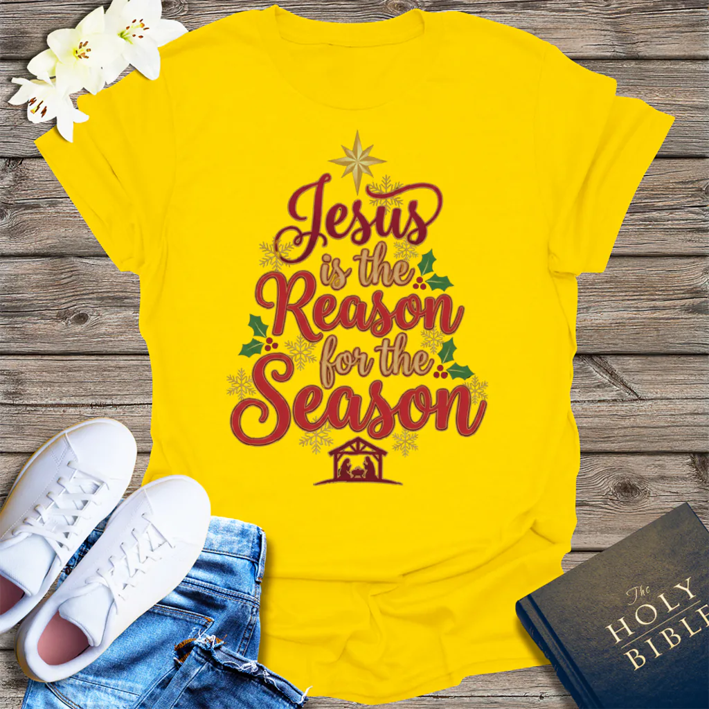 Jesus Is the Reason T-Shirt - Daisy