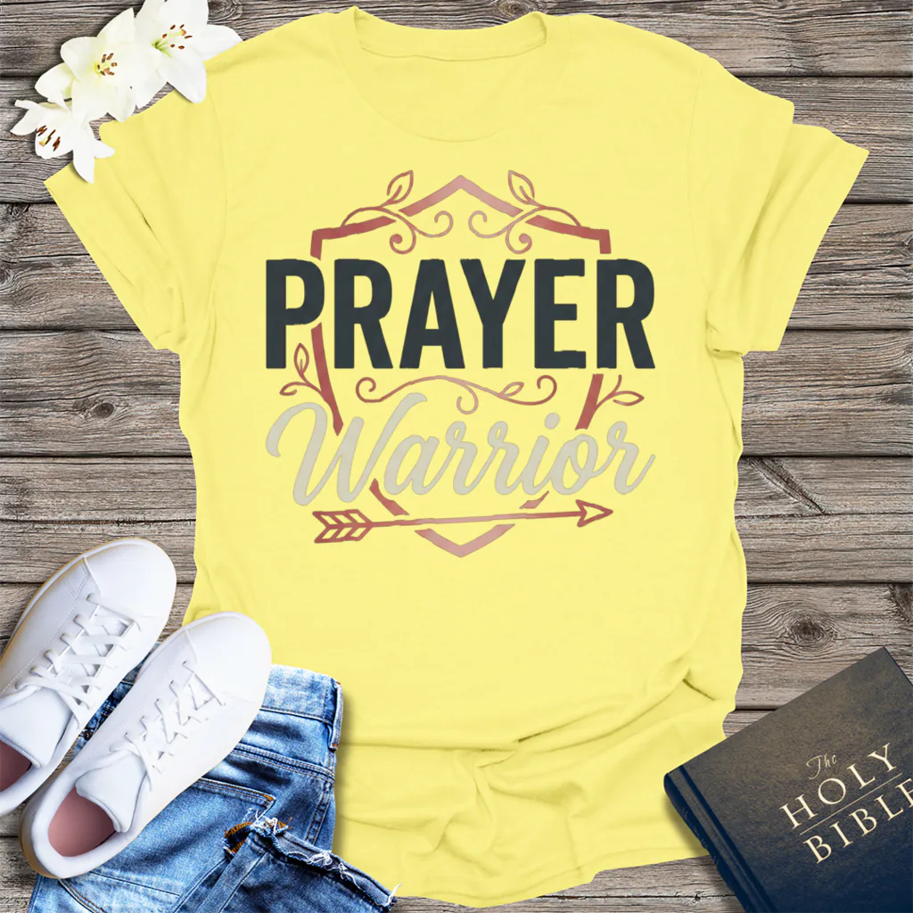 Prayer Warrior T-Shirt - Cornsilk