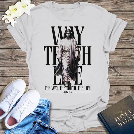 Walk With Grace T-Shirt - Ice Grey
