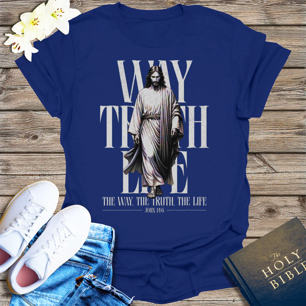 Walk With Grace T-Shirt - Navy