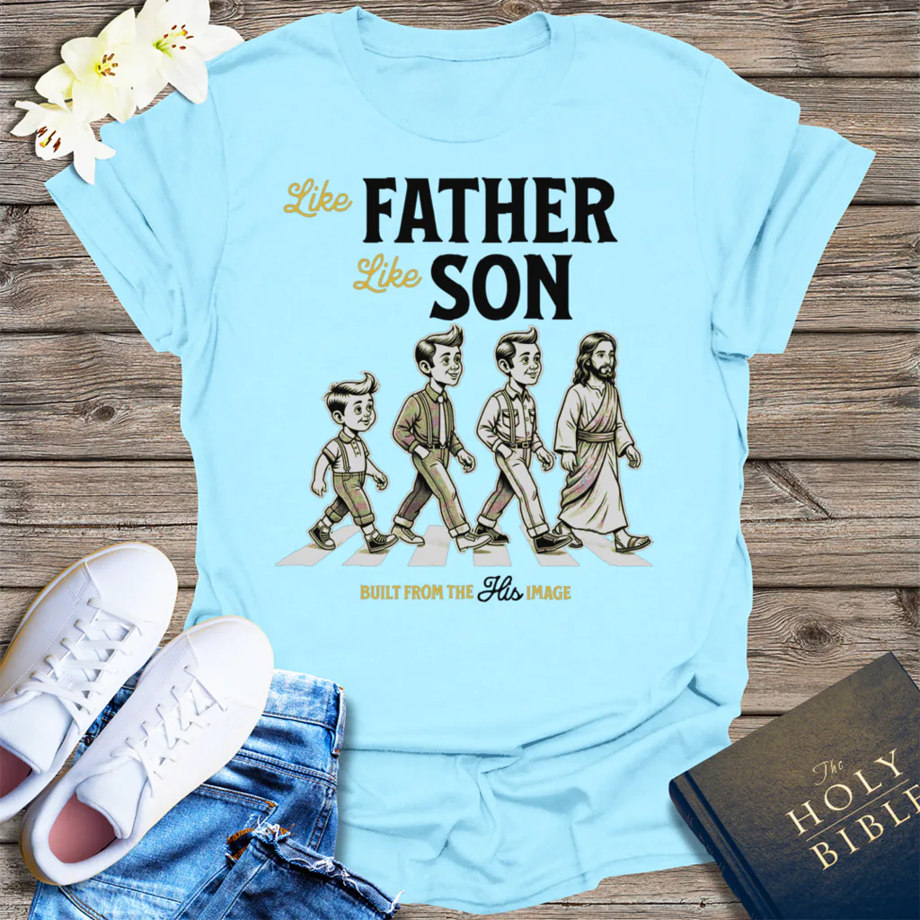 Built From The Image T-Shirt - Light Blue